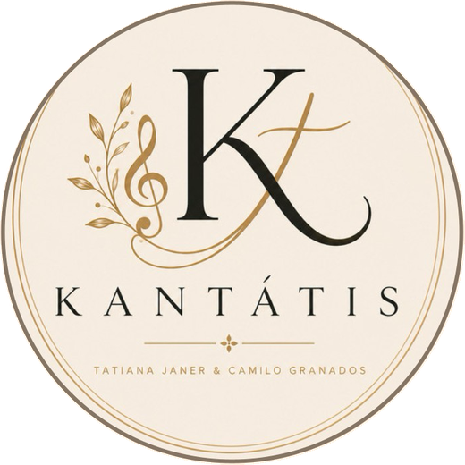 Logo de Kantátis, Tatiana Janer y Camilo Granados